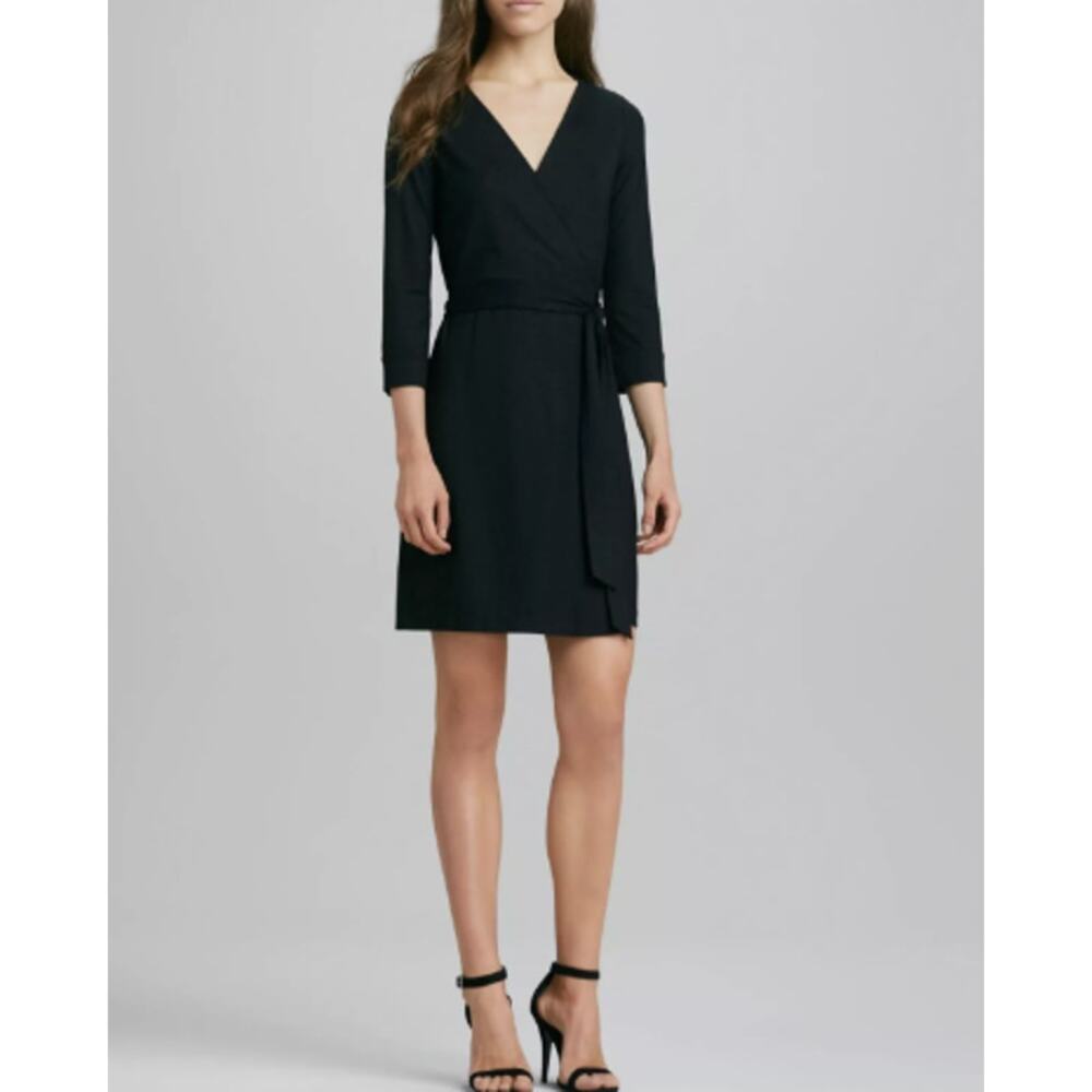 Diane von Furstenberg Black Wrap Dress